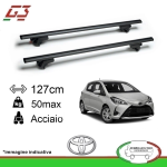 G3 Kit Barre Tetto Portatutto Pacific 127cm Toyota Yaris 2011> - 65.130+68.011