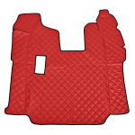 Tappeto centrale in Skeentex - Rosso - compatibile per Scania R Serie 6 (09/09>08/13) manuale, sedile pass. pneumatico - Scania R Serie 6 - Streamline (09/13>12/17) manuale, sedili Recaro, sedile pass. pieghevole, sedile pass. pneumatico