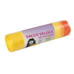 Rotolo 15 sacchi azzurri profumati per raccolta differenziata, linea professionale - 55x65 cm