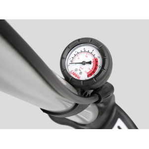 Air-Pro 1, pompa in acciaio con manometro - H 590 mm - Ø 38 mm