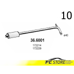 MARMITTA SILENZIATORE CENTRALE PEUGEOT 104 0.9 104 1.1 172214 172229