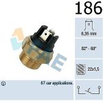 FAE 37350 Termocontatto Ventola radiatore Fiat 1300 1500 Peugeot 204 304 404 504