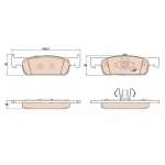 PASTIGLIE FRENO ANT. DACIA LOGAN II SANDERO II RENAULT CLIO IV TWINGO III SMART