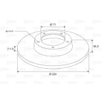 Coppia Dischi freno Post. Citroen BX (XB-_) 1.6 1.8D 11 14 14E BX Break (XB-_)
