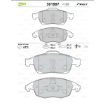 PASTIGLIE FRENO ANT. CITRO? BERLINGO C4 I C4 II DS4 DS5 PEUGEOT 5008 DS DS 4