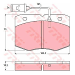 PASTIGLIE FRENO ANTERIORE 1906038