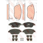 PASTIGLIE FRENO ANT. FIAT 500L (351_, 352_) OPEL CORSA D (S07) CORSA D Van (S07)