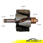 ROTORE ALTERNATORE 80A 12V PEUGEOT J5 505 TURBO PORSCHE 911 SC 911 TURBO 928