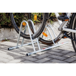 Rastrelliera portabici modulare a 1 posto, tipo alto, ingresso ruota 6 cm