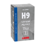 12V Lampada alogena - H9 - 65W - PGJ19-5 - 1 pz - Scatola