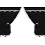 Premiere smart cabin, set tende microfibra per camion - Nero