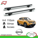 G3 Kit Barre Tetto Portatutto Pacific 110cm Juke 2010> - 65.110+68.013