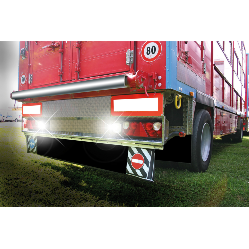 WB-1, faro da lavoro alogeno quadrato, 12/24V