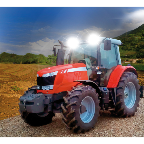 WB-1, faro da lavoro alogeno quadrato, 12/24V