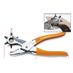 Beta PINZA FUSTELLATRICE mm. 210 a 6 fustelle con manici ricoperti in PVC