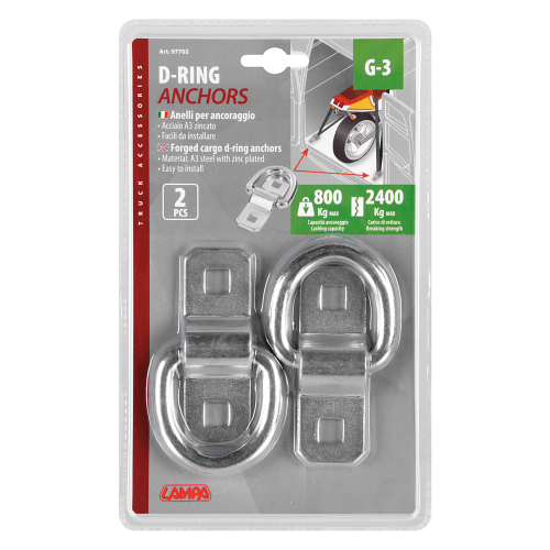 G-3, anelli per ancoraggio, 2 pz