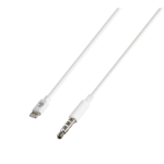 Linea Essentials, cavo Apple 8 Pin > Aux - 100 cm - Bianco