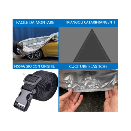 Telo copri auto antigrandine da esterno GEV 575*120*203 