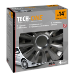 Avalone Pro Dark - Set 4 copricerchi - Ø 14"