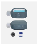 PISCINA IDROMASSAGGIO GONFIABILE RISCALDATA "LAY-Z-SPA HAWAII HYDROJE 60031