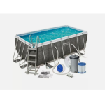 PISCINA C/TELAIO POMPA E SCALA 412X201XH122 CM 56456