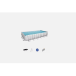 PISCINA FUORI TERRA BESTWAY POWER STEEL FRAME RETTANGOLARE CM.732X366X132 56475