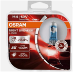 2 pezzi OSRAM H4 12V 60/55W P43t NIGHT BREAKER® LASER +150% lampadina auto
