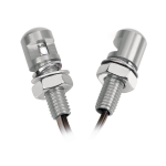 Set 2 viti con Led a luce blu - Alluminio