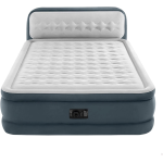 Materasso Gonfiabile Dura-Beam Ultra Plush Headboard, Matrimoniale, con Pompa Elettrica Incorporata e Testiera