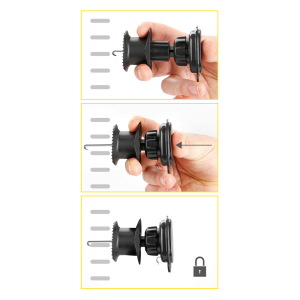 SUPPORTO MAGNETICO PORTA CELLULARE AUTO UNIVERSALE CALAMITA PER BOCCHETTA ARIA LAMPA72526