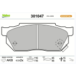 KIT PASTIGLIE FRENO ANTERIORI VALEO  HONDA 