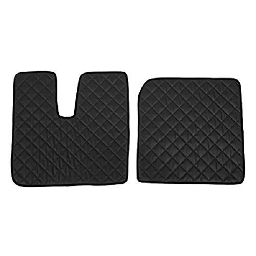Coppia tappeti in Skeentex - Nero - compatibile per Man TGX (09/12>12/16) automa