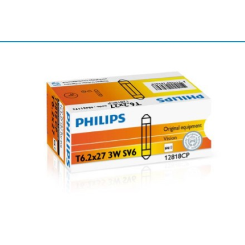 PHILIPS 12818CP Lampadina Luce di lettura per HONDA-JAGUAR-KIA-MERCEDES-BENZ-PORSCHE ecc.