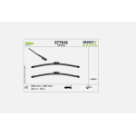 Spazzola Tergi Valeo 577916 Silencio Flat Blade Set per Renault Dacia