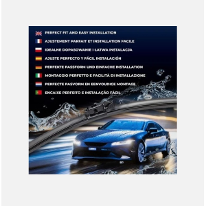 Spazzola Tergi Valeo 577916 Silencio Flat Blade Set per Renault Dacia