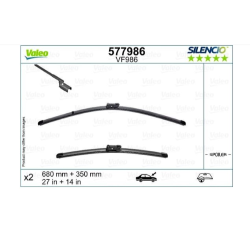 Spazzola Tergi Valeo 577986 Silencio Flat Blade Set