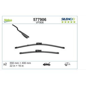 Spazzola Tergi Valeo 577906 Silencio Flat Blade Set