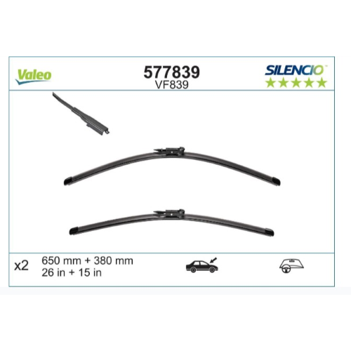 Spazzola Tergi Valeo 577839 Silencio Flat Blade Set