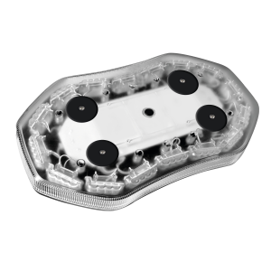 Barra lampeggiante arancio a 64 led, 10/30V - Base magnetica