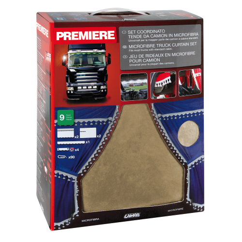 Premiere, set tende in microfibra per camion - Beige
