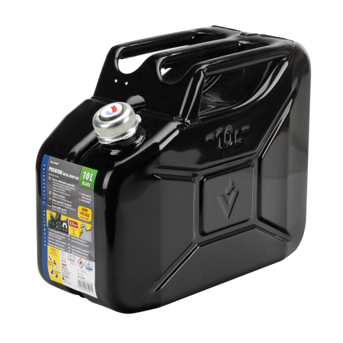 Premium, tanica carburante in metallo - 10 L - Nero