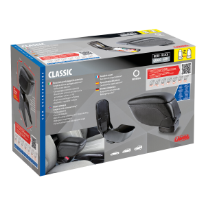 Classic, bracciolo 4 funzioni con doppio sistema di fissaggio - Grigio