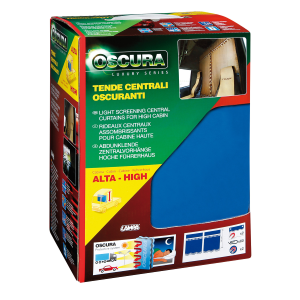 Oscura, tende centrali per camion, cabina alta - Blu