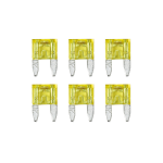 Smart Led, set 6 micro-fusibili lamellari con spia a led, 12/32V - 20A