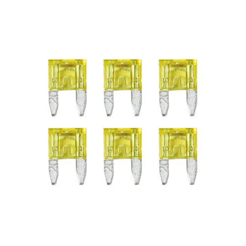 Smart Led, set 6 micro-fusibili lamellari con spia a led, 12/32V - 20A