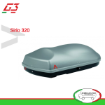 BOX BAULE UNIVERSALE PORTABAGAGLI TETTO AUTO G3 MOD. SIRIO 320 - 240 LT - 22.160