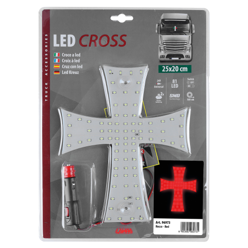 Croce a Led 24V - Rosso