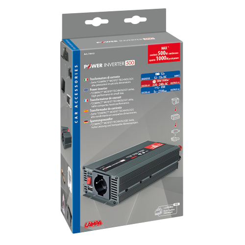Power Inverter 500, trasformatore 12V > 220V