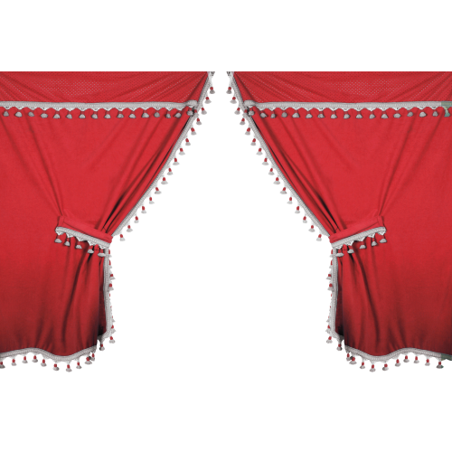 Premiere, set tende in microfibra per camion - Rosso