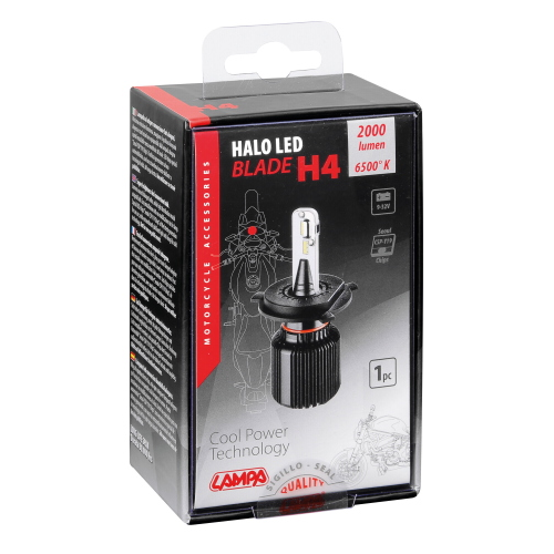 9-32V Halo Led Serie 3 Blade - (H4) - 20W - P43t - 1 pz  - Scatola